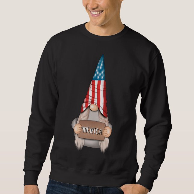 Sudadera Márica con un bonito juego patriótico con bandera  (Anverso)