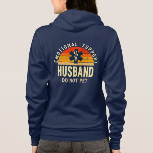 Sudadera Marido de apoyo emocional - No Mascota diversión v