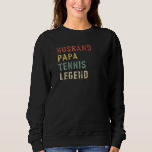 Sudadera Marido masculino Papa Tenis Leyenda de tenis Fathe