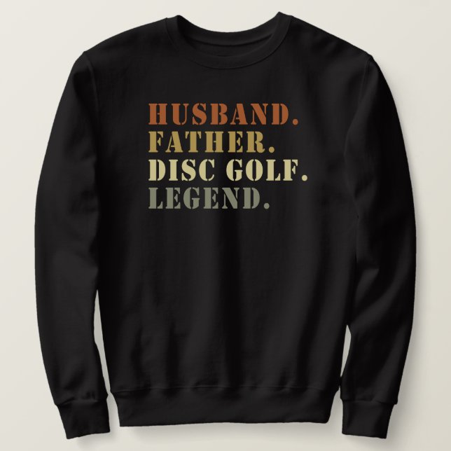 Sudadera Marido Padre Disco Leyenda Golf Frisbee Lover (Anverso del diseño)