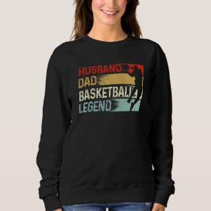 Sudadera Marido papá Leyenda de baloncesto Vintage Padre's