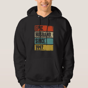 Sudadera Marido retro épico desde 1997 25º Anivers Boda