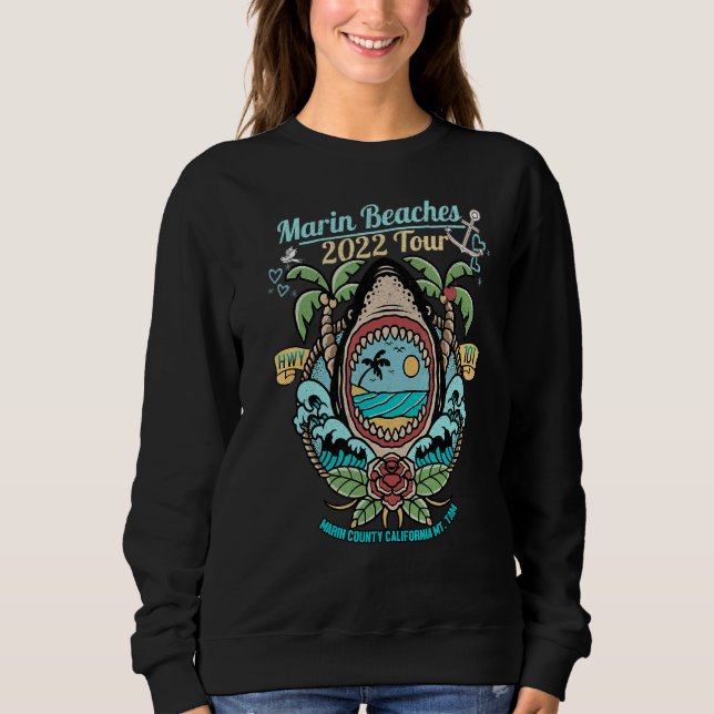 Sudadera Marin Beaches Tour California (Anverso)