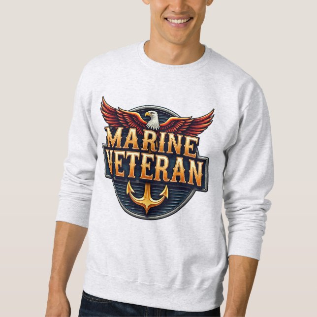 Sudadera Marine Corps Veteran (Anverso)