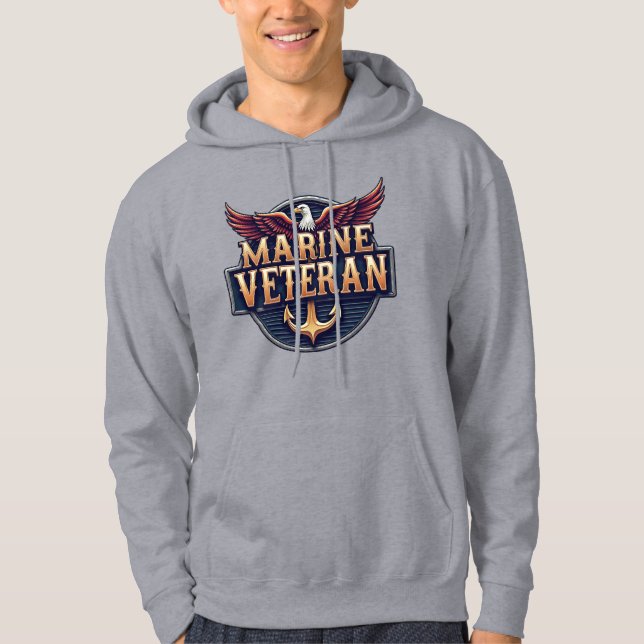 Sudadera Marine Corps Veteran (Anverso)