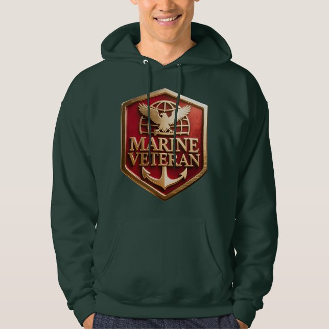 Sudadera Marine Corps Veteran (Anverso)
