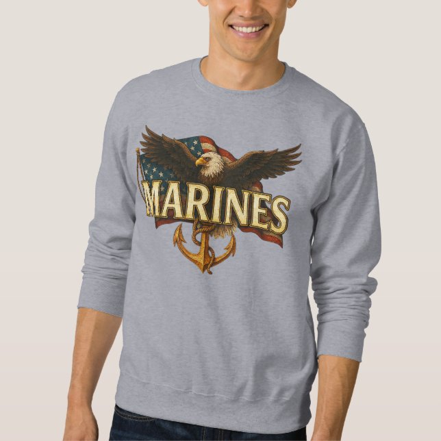 Sudadera Marine Corps Veteran (Anverso)