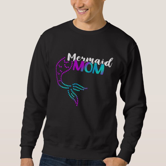 Sudadera Marine Mermaid Love Mermaid Mom Tail Sea Creature  (Anverso)