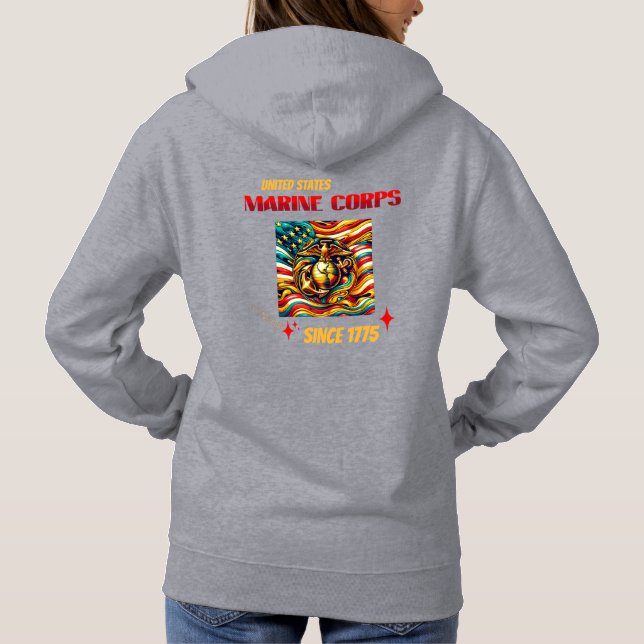 Sudadera Marines Desde 1775 Hoodie (Reverso)