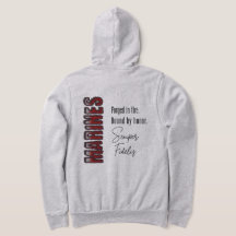 MARINES Forjados en Fire Zip Hoodie