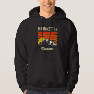 Sudadera Marinette Wisconsin Retro City State Usa