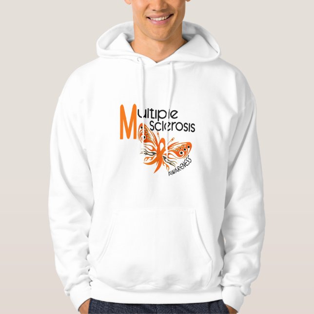 Sudadera MARIPOSA 3,1 de la esclerosis múltiple del ms (Anverso)