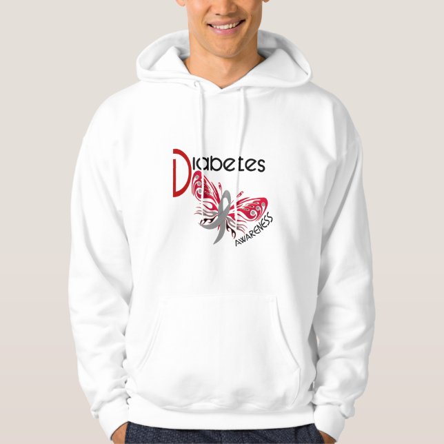 Sudadera MARIPOSA 3 de la diabetes (Anverso)
