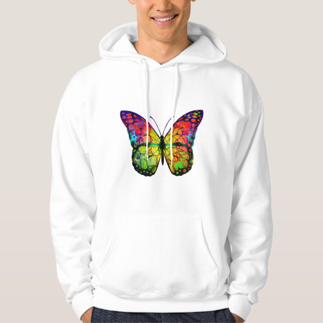 SUDADERA MARIPOSA ABSTRACTA (Anverso)