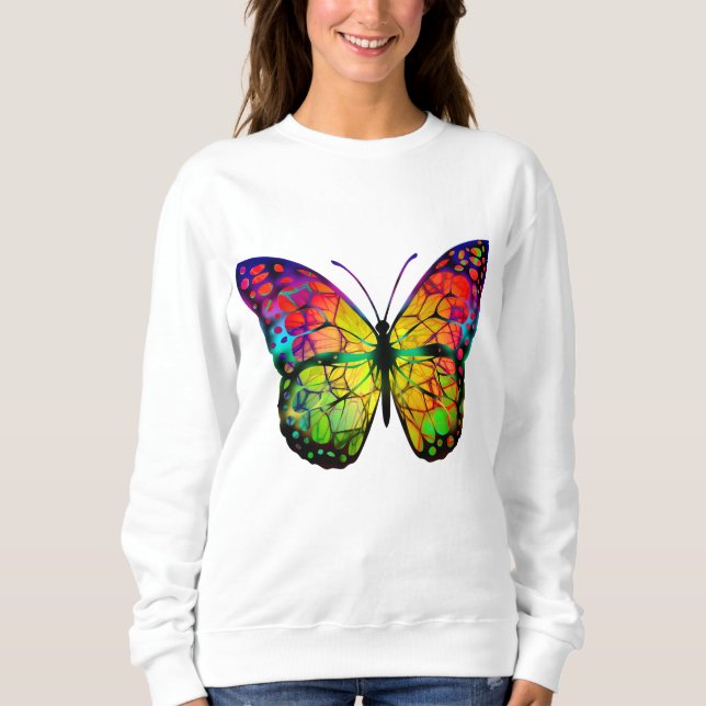 SUDADERA MARIPOSA ABSTRACTO (Anverso)