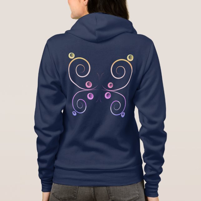 Sudadera mariposa alas simples (Reverso)