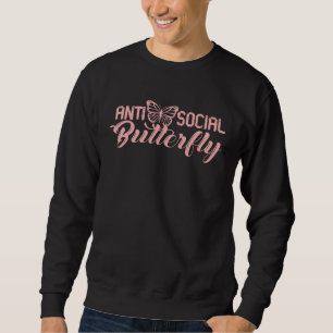Sudadera Mariposa Antisocial Antisocial Para Hombres Mujere