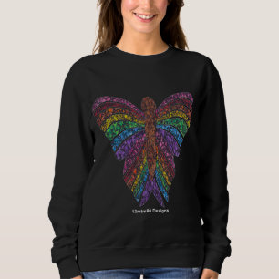 Sudadera Mariposa arcoiris (vívido) - Camisas suaves para m