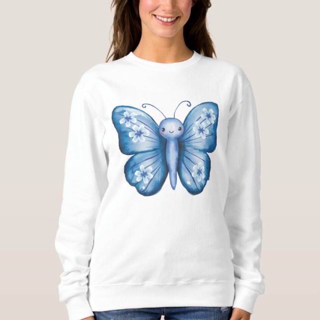 Sudadera Mariposa azul (Anverso)