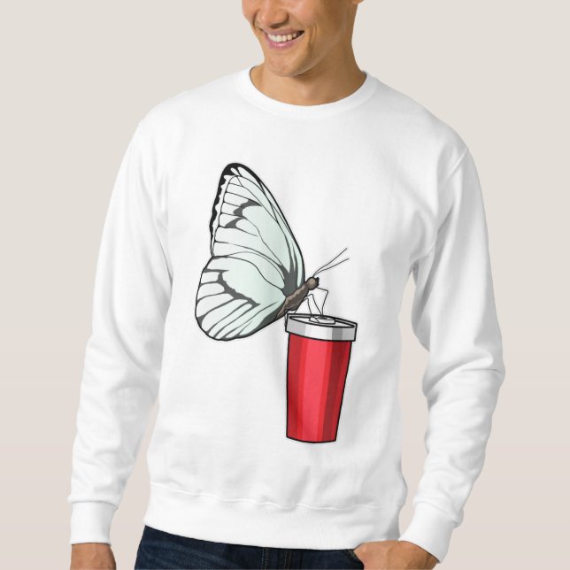 Sudadera Mariposa Beber Mug (Anverso)