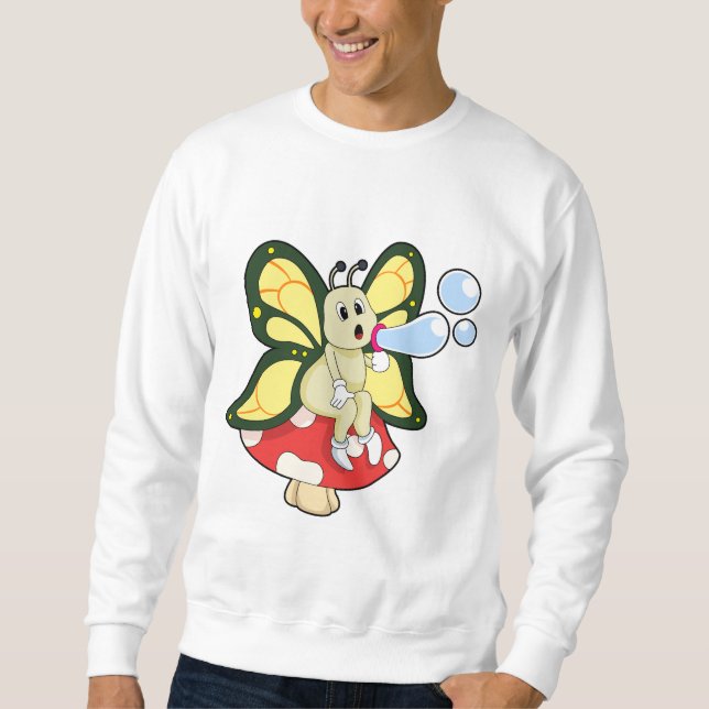 Sudadera Mariposa con burbujas de jabón (Anverso)
