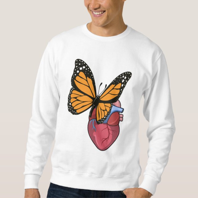 Sudadera Mariposa con corazón (Anverso)