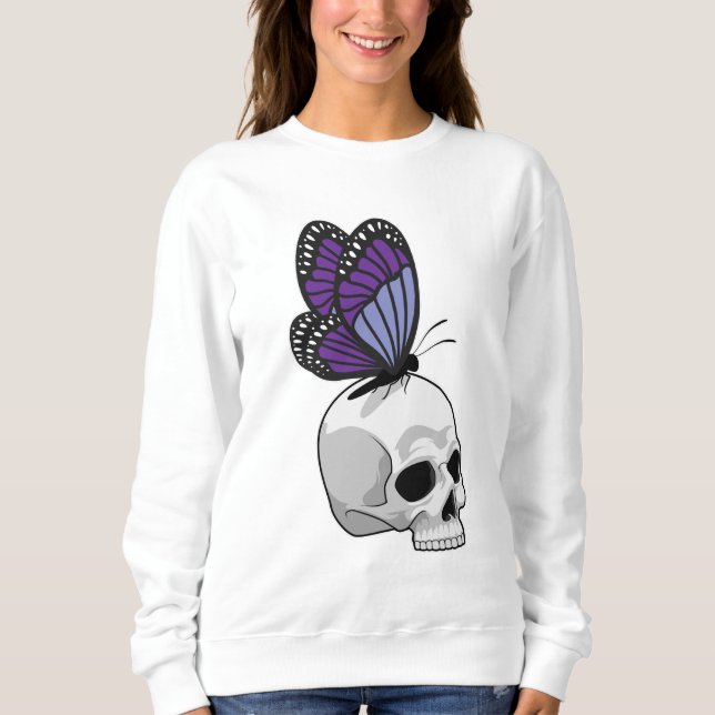 Sudadera Mariposa con cráneo (Anverso)