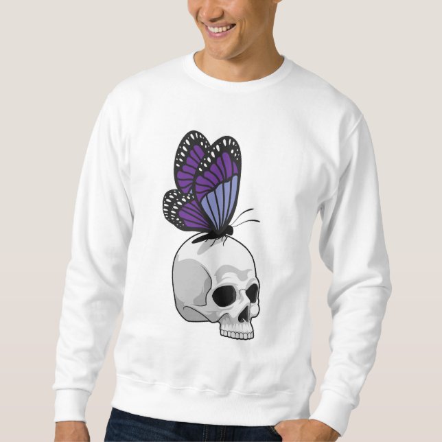 Sudadera Mariposa con cráneo (Anverso)