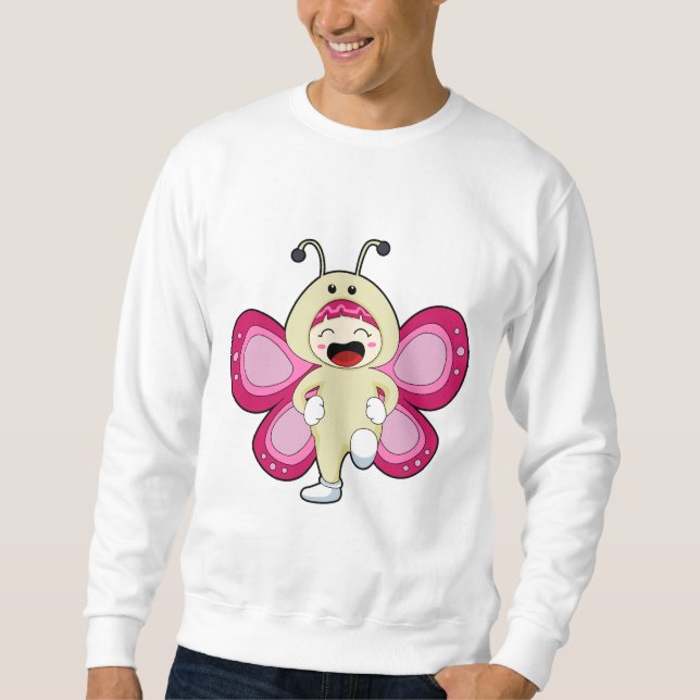 Sudadera Mariposa con disfraz (Anverso)