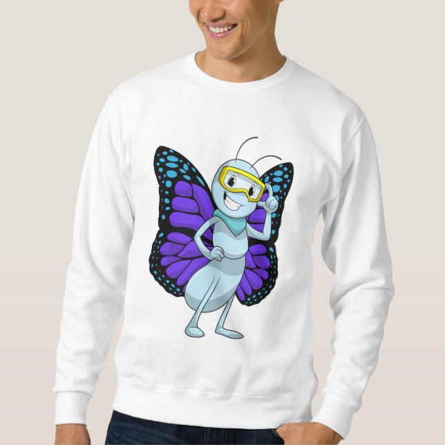 Sudadera Mariposa con gafas (Anverso)