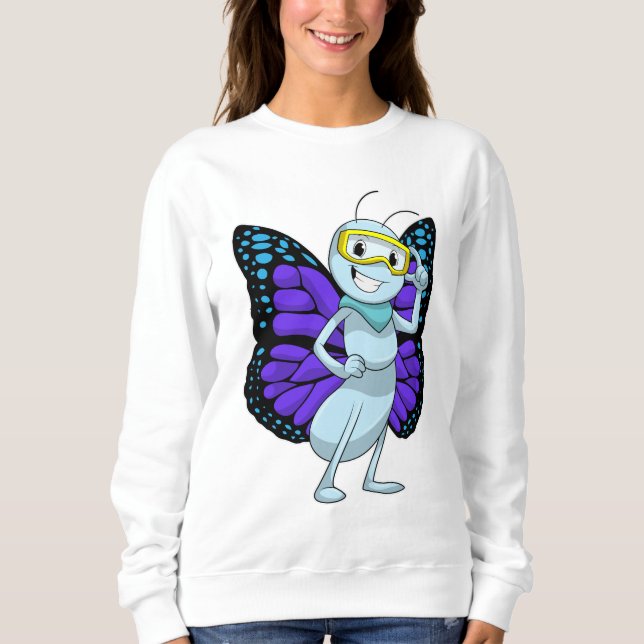 Sudadera Mariposa con gafas (Anverso)