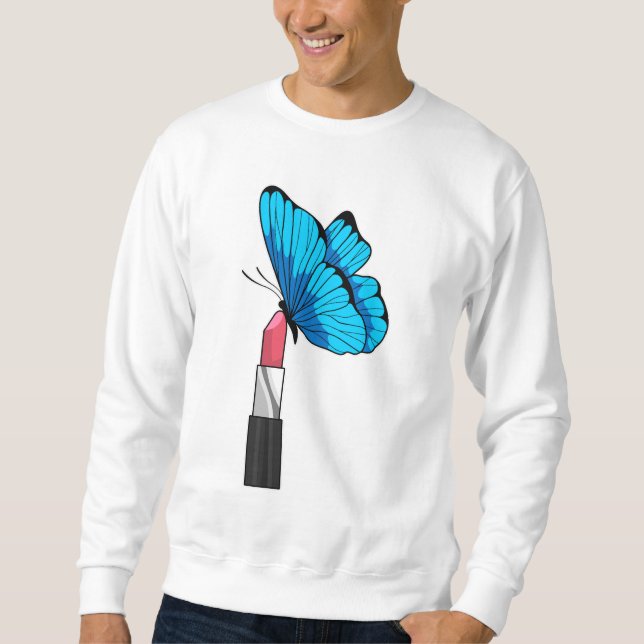 Sudadera Mariposa con lápiz labial (Anverso)