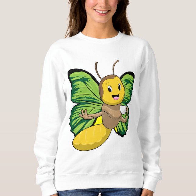 Sudadera Mariposa con taza de café (Anverso)