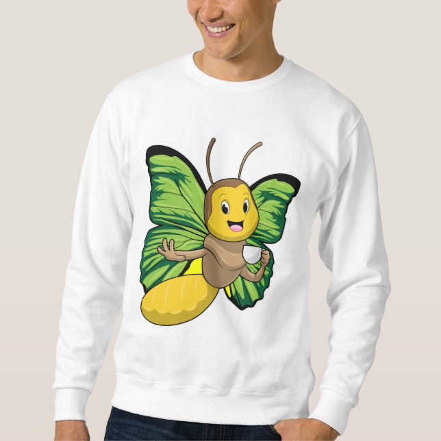 Sudadera Mariposa con taza de café (Anverso)