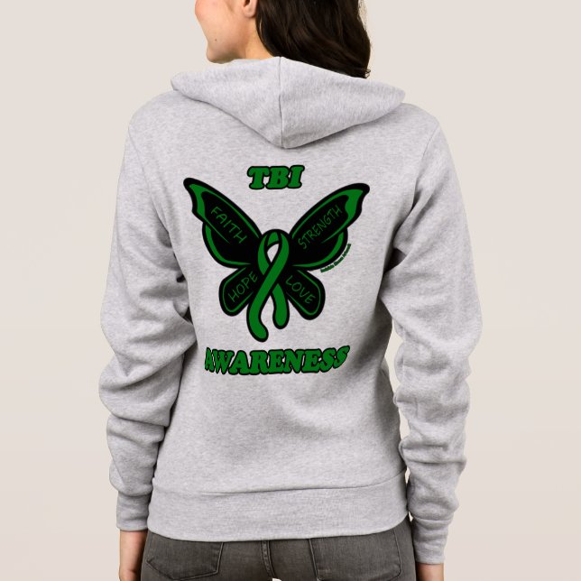 Sudadera Mariposa/Conciencia...TBI (Reverso)