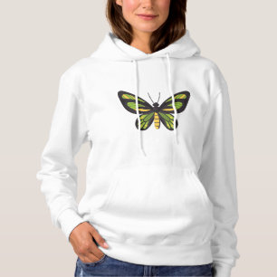 Sudadera mariposa cromada en amarillo y verde