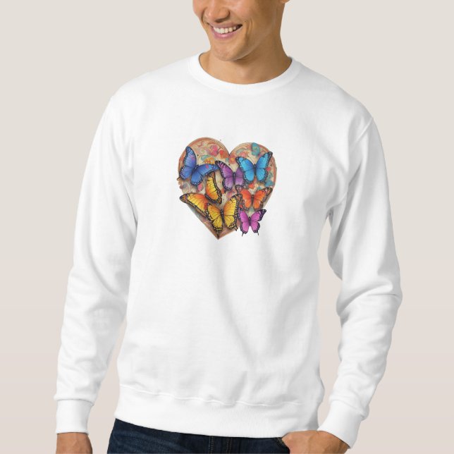 Sudadera mariposa de amor (Anverso)