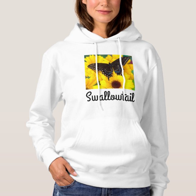 Sudadera Mariposa de cola de cerda negra (Anverso)