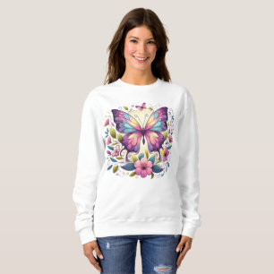Sudadera Mariposa de colores vivos