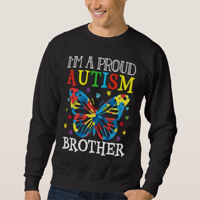 Sudadera Mariposa de conciencia del autismo Soy un orgullos (Anverso)