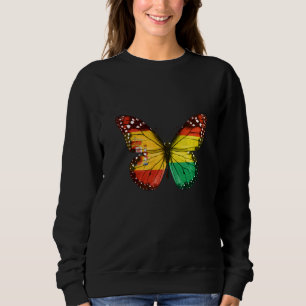 Sudadera Mariposa de la bandera boliviana española