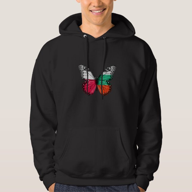 Sudadera Mariposa de la bandera búlgara de Polonia (Anverso)
