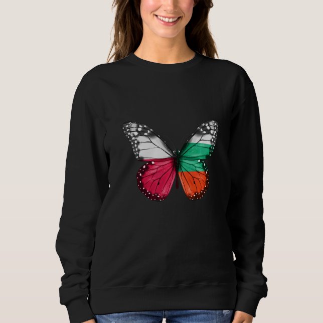 Sudadera Mariposa de la bandera búlgara de Polonia (Anverso)