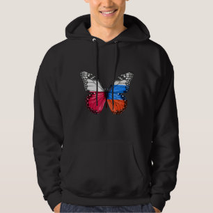 Sudadera Mariposa de la bandera eslovena de Polonia