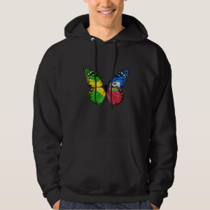 Sudadera Mariposa de la bandera haitiana de Jamaica