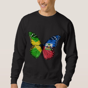 Sudadera Mariposa de la bandera haitiana de Jamaica