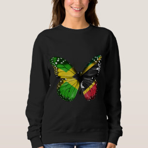 Sudadera Mariposa de la Bandera Kittiana de Jamaica