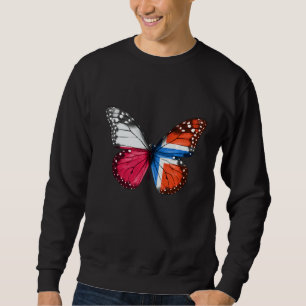Sudadera Mariposa de la bandera noruega de Polonia