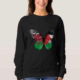 Sudadera Mariposa de la bandera palestina galesa