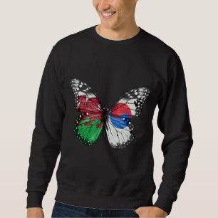 Sudadera Mariposa de la bandera surcoreana galesa